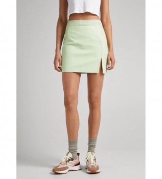Pepe Jeans para mujer. PL901069 Falda Maar verde (M), Casual, Poliuretano