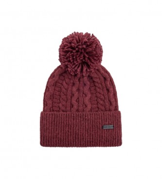 Pepe Jeans para mujer. PL040343 Gorro Tallis granate (OSFA), Rojo, Casual, Poliéster