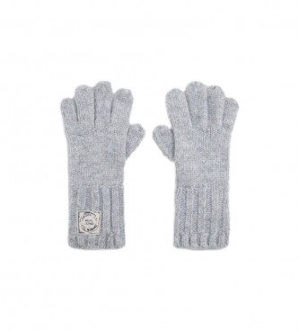 Pepe Jeans para mujer. PL080147 Guantes Tilde gris (OSFA), Casual, Poliéster