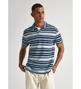 Pepe Jeans para hombre. PM542145 Polo Hassel multicolor (M), Azul, Casual, Algodón, Manga corta