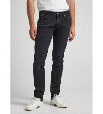 Pepe Jeans Para Hombre. PM206323XV1 Jean Hatch Regular Negro (34/34), Casual, AlgodóN, Denim, Sostenible-image