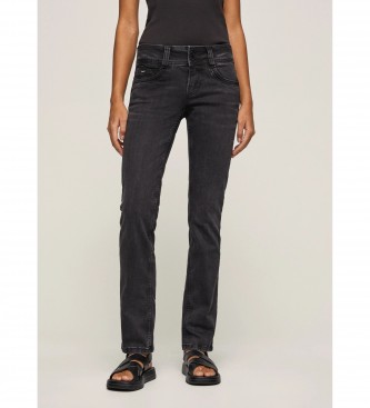 Pepe Jeans Para Mujer. PL204159VS1 Jeans Gen Regular Fit Negro (34/34), Casual, Denim, AlgodóN OrgáNico, Sostenible-image