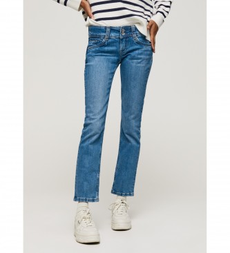 Pepe Jeans para mujer. PL204159VS3 Jeans Gen Azul (29/32), Casual, Algodón Orgánico, Sostenible