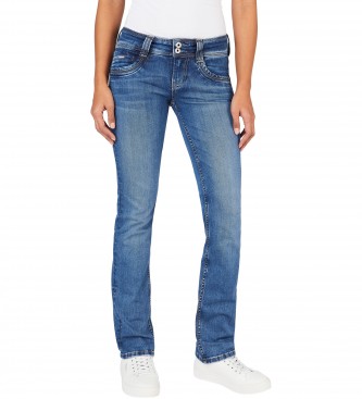 Pepe Jeans para mujer. PL204159XV6 Jeans Gen marino (32/30), Casual, Algodón, Denim