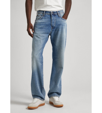 Pepe Jeans para hombre. PM207395MI9 Jeans Relaxed Straight azul (38/32), Casual, Algodón, Denim