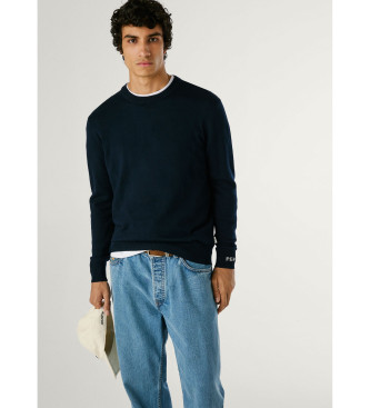 Pepe Jeans para hombre. PM7000013 Jersey Andre marino (XL), Casual, Algodón