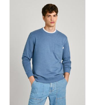 Pepe Jeans para hombre. PM582696 Jersey Crew azul (L), Casual, Algodón, Pepe Jeans outlet 2024.