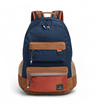 Pepe Jeans para hombre. PM030848 Mochila Alvin London azul,marrón (OSFA), Casual, Multicolor, Poliéster, Pepe Jeans outlet 2024.
