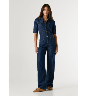Pepe Jeans para mujer. PL2300013 Mono Evie denim azul (L), Casual, Algodón