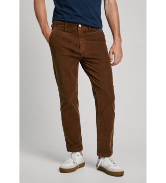 Pepe Jeans Pantalón Chino Slim Corduroy marrón