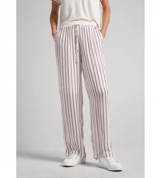 Pepe Jeans para mujer. PL211646 Pantalón Gabina Pijama blanco (M), Homewear, Viscosa