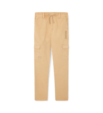 Pepe Jeans para niño. PB210699 Pantalón Tadeo beige (12Años= 152cm), Casual, Algodón, moda infantil