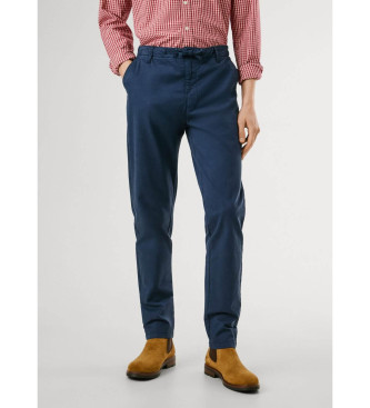 Pepe Jeans för män. PM2100017 Marin Marin Tapered Chino Twill Byxor (38), Casual, Bomull, Marino