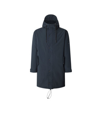Pepe Jeans para hombre. PM4027172 Parka Jansen marino (S), Casual, Poliéster