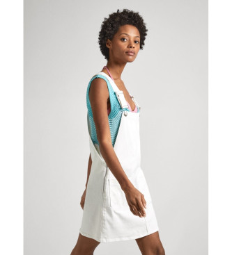 Pepe Jeans para mujer. PL953519 Peto Anglaise blanco (XS), Casual, Algodón, Sin mangas / Tirantes, Sostenible