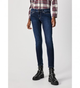 Pepe Jeans para mujer. Jeans Pixie Skinny Fit Mid Waist azul