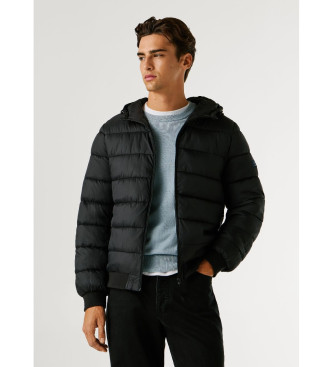 Pepe Jeans para hombre. PM4027187 Chaqueta Puffer negro (L), Casual, Poliamida