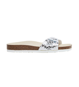 Pepe Jeans para mujer/niña. PGS80003 Sandalias Oban Fun plateado (40), Plata, Plano, Ninguno, Casual, moda infantil