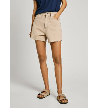 Pepe Jeans para mujer. PL801112YH9 Short Rachel beige (28), Casual, Algodón