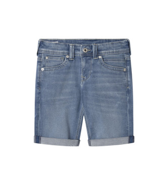 Pepe Jeans unisex para niños. PB800794MR9 Short Slim Gymdigo azul (10años= 14cm), Casual, Algodón, Denim, moda infantil
