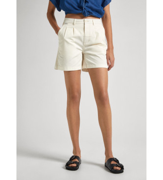 Pepe Jeans para mujer. PL801094 Short Vania blanco roto (27), Casual, Algodón