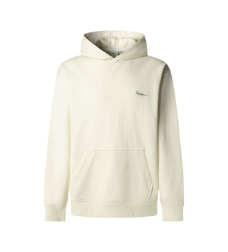 Pepe Jeans para hombre. PM5800155 Sudadera Geo Small Logo blanco roto (XL), Casual, Algodón