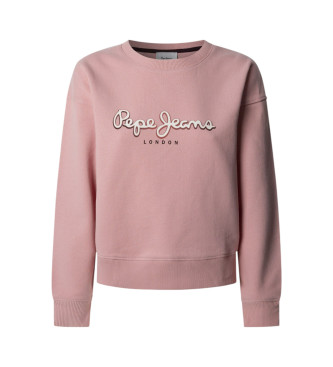 Pepe Jeans para mujer. PL581484 Sudadera Maddy rosa (L), Casual, Algodón
