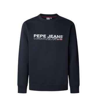 Pepe Jeans para hombre. PM5800029 Sudadera Matthew marino (XXL), Casual, Algodón