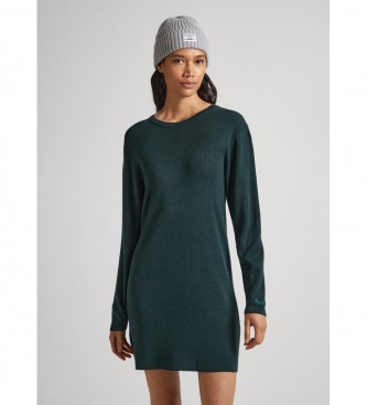 Pepe Jeans para mujer. PL953385 Vestido Darice verde (XL), Casual, Manga larga, Lyocell