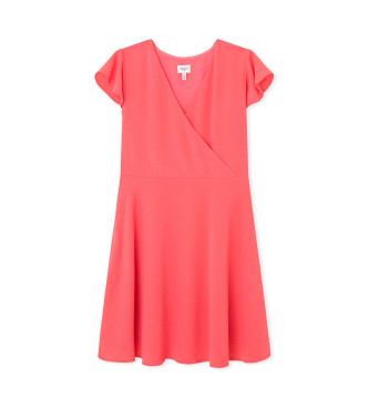 Vestido Rachna rosa (16Años= 176cm), Casual, Poliéster, Manga corta, moda infantil, Pepe Jeans outlet 2024.