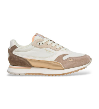 Pepe Jeans para mujer. PLS400032 Zapatillas Bexley City marrón (39), Plano, Cordones, Casual