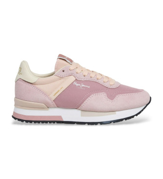 Pepe Jeans para mujer. PLS400033 Zapatillas Hailon Basic rosa (41), Plano, Cordones, Casual