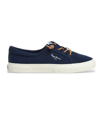 Pepe Jeans para mujer. PLS31590 Zapatillas Kenton Block marino (36), Plano, Cordones, Casual