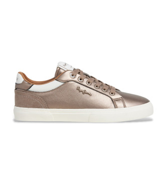 Pepe Jeans para mujer. PLS300005 Zapatillas Kenton Glam bronce (40), Plano, Cordones, Casual