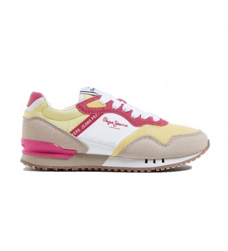 Pepe Jeans para mujer. Zapatillas London One amarillo Pepe Jeans