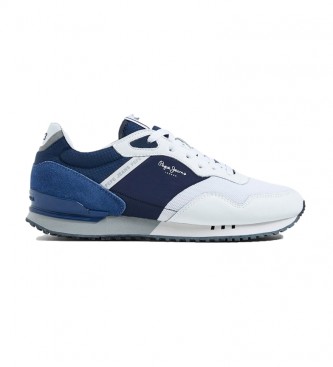 Pepe Jeans para hombre. Zapatillas London One Road marino, blanco