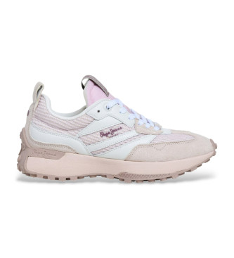 Pepe Jeans para mujer. PLS600046 Zapatillas Lucky Knitted rosa (39), Plano, Cordones, Casual