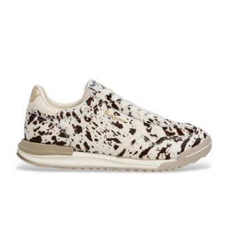 Pepe Jeans para mujer. PLS600059 Zapatillas Marvin Leo animalprint (37), Plano, Cordones, Casual, Animal print