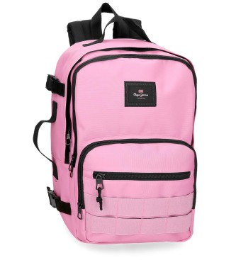 Pepe Jeans para mujer/niña. 63225C9 Mochila 40cm Aris Colorful rosa (OSFA), Casual, Poliéster, moda infantil