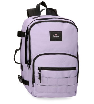 Pepe Jeans para todos. 63225H2 Mochila Aris 40cm lila (OSFA), Casual, Poliéster, moda infantil