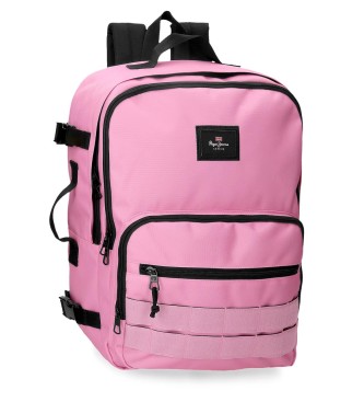 Pepe Jeans para todos. 63228C9 Mochila Aris 44cm rosa (OSFA), Casual, Poliéster, moda infantil