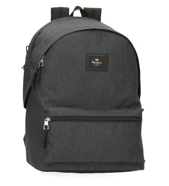 Pepe Jeans para todos. 63324C8 Mochila Aris Evergreen gris oscuro (OSFA), Casual, Poliéster, moda infantil