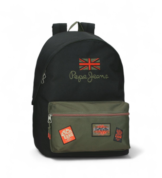 Pepe Jeans unisex. 6892321 Mochila 44cm verde (OSFA), Casual, Poliéster