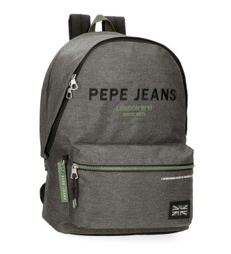 Pepe Jeans para todos. 69124D2 Mochila Edmon gris (OSFA), Casual, Poliéster, moda infantil