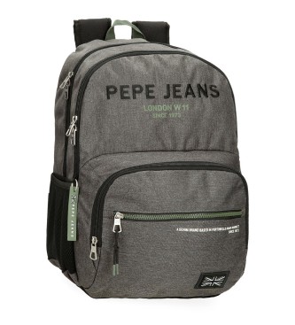 Pepe Jeans para todos. 6912522 Mochila Edmon 45cm gris (OSFA), Casual, Poliéster, moda infantil