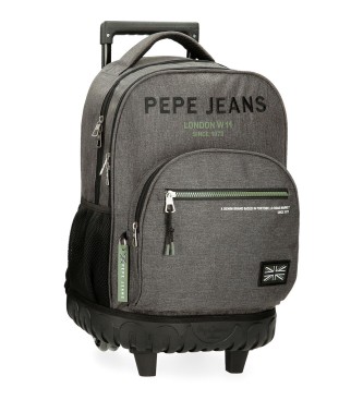 Pepe Jeans para todos. 6912922 Mochila Edmon gris (OSFA), Casual, Poliéster, moda infantil