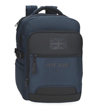 Pepe Jeans unisex. 7062444 Mochila Portaordenador Bromley 24 marino (OSFA), Casual, Poliéster