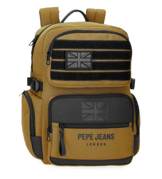 Pepe Jeans unisex. 7062743 Mochila Portaordenador Bromley 24 marrón (OSFA), Casual, Poliéster