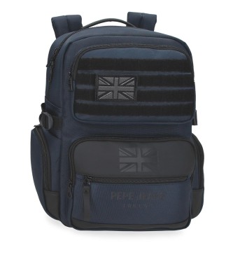 Pepe Jeans unisex. 7062744 Mochila Portaordenador Bromley 24 marino (OSFA), Casual, Poliéster
