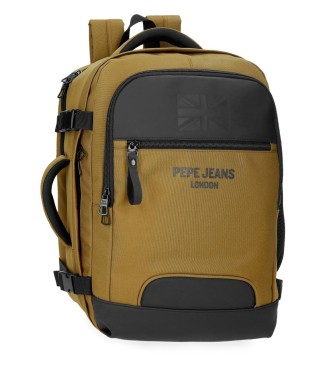 Pepe Jeans unisex. 7062843 Mochila Portaordenador Bromley 24 marrón (OSFA), Casual, Poliéster